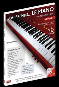 Image de J'APPRENDS LE PIANO NIVEAU 1&2 C.ASTIE +CDgratuit et Vidéos offertes